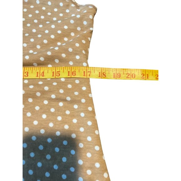 Reversible Sleeveless Striped & Polka Dot Dress Oversize Size Small - Picture 7 of 8